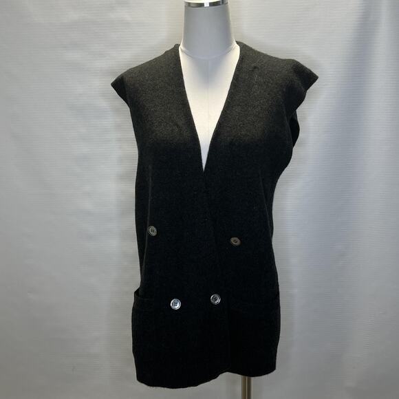 Perry Ellis Other - Vintage Perry Ellis Sweater Vest Mens Medium Cashmere Double Breasted 90s